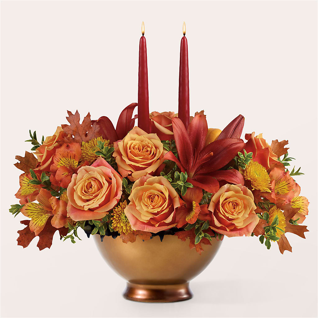 Harvest Table Centerpiece – LULU & J FLOWERS, Orange CA