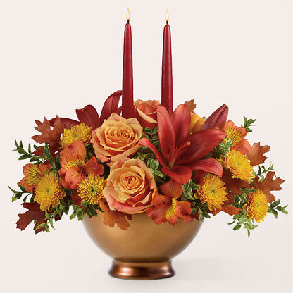 Harvest Table Centerpiece – LULU & J FLOWERS, Orange CA