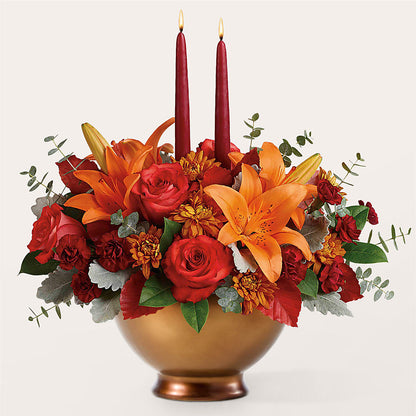 Fruits of Fall Centerpiece – LULU & J FLOWERS, Orange CA
