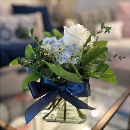 Sky Blue Delight Bouquet – LULU & J FLOWERS, Orange CA