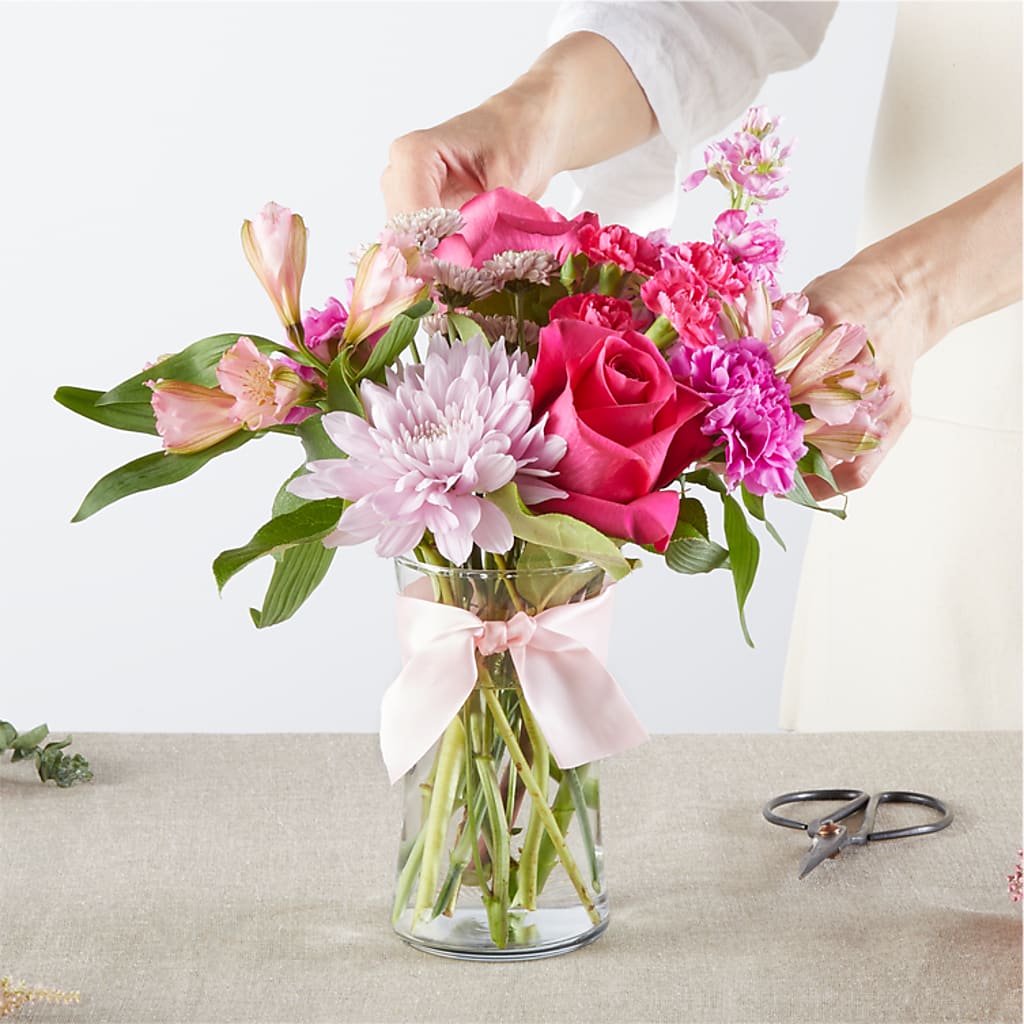 Pink Ribbon - A Florist Original – LULU & J FLOWERS, Orange CA