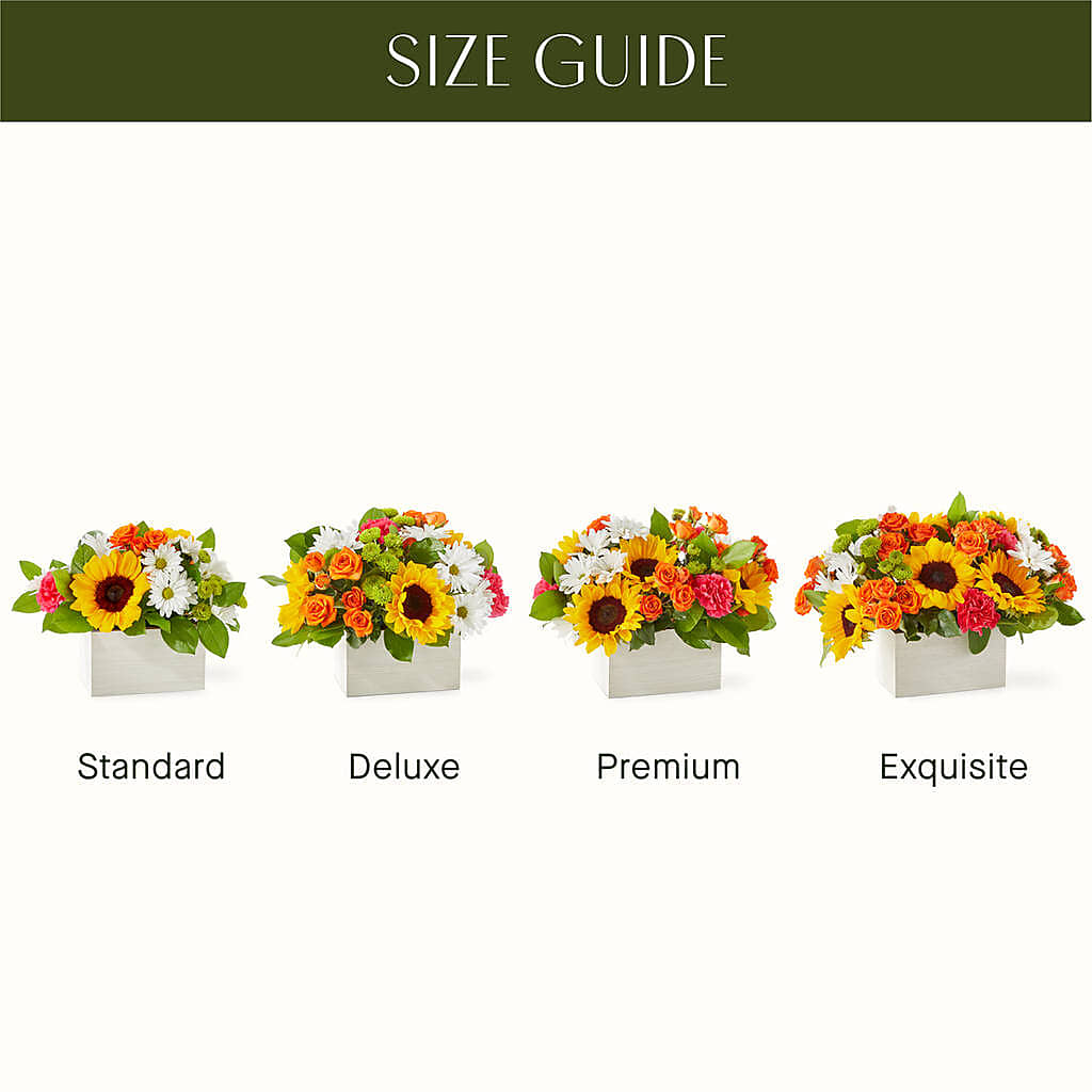 Sun-drenched Blooms Box Bouquet – LULU & J FLOWERS, Orange CA