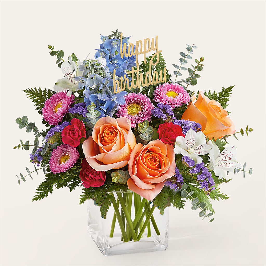 Birthday Bash Bouquet – LULU & J FLOWERS, Orange CA