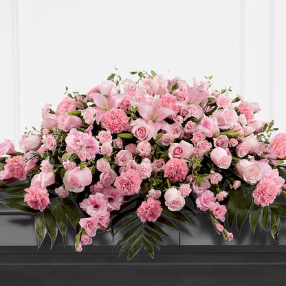 Garden of Comfort Casket Spray (Standard) – LULU & J FLOWERS, Orange CA