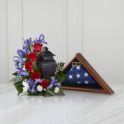 Patriotic Tribute Arrangement – LULU & J FLOWERS, Orange CA