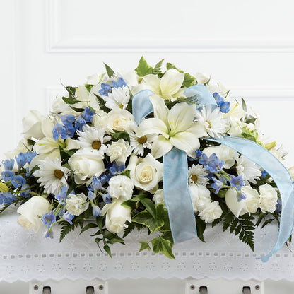 Tender Treasure Casket Spray – LULU & J FLOWERS, Orange CA