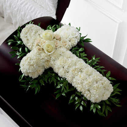 Peaceful Memories Casket Spray (Standard) – LULU & J FLOWERS, Orange CA