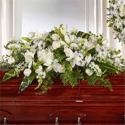 Abundance Casket Spray – LULU & J FLOWERS, Orange CA