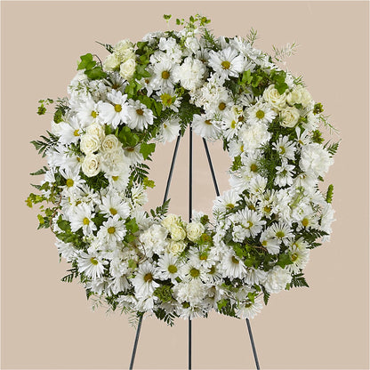 Faithful Wishes Wreath – LULU & J FLOWERS, Orange CA