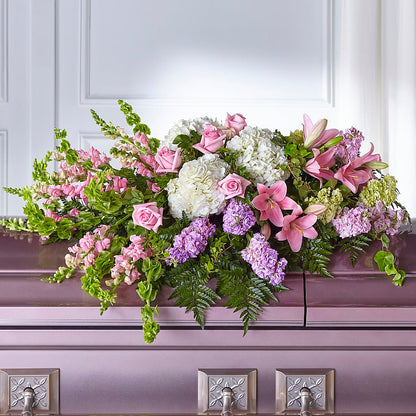 Life's Gratitude Casket Spray – LULU & J FLOWERS, Orange CA