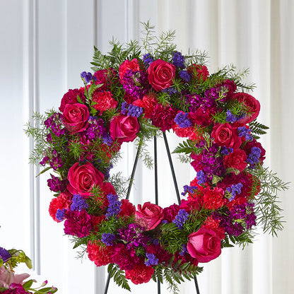 Calming Colors Wreath – LULU & J FLOWERS, Orange CA