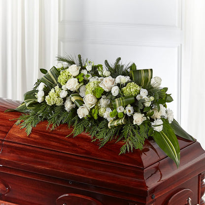 Hopeful Gesture Casket Spray – LULU & J FLOWERS, Orange CA