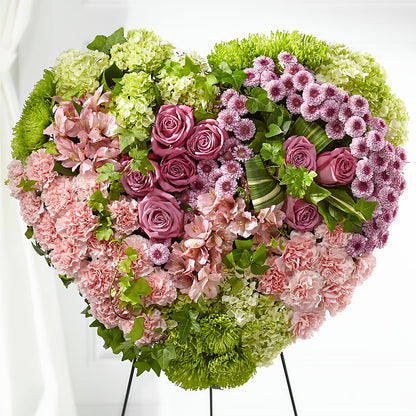 Heartwarming Standing Heart – LULU & J FLOWERS, Orange CA