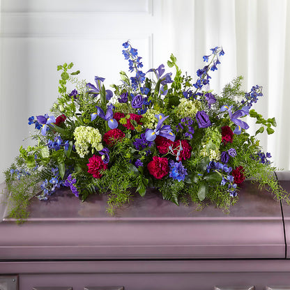 Always Treasured Casket Spray – LULU & J FLOWERS, Orange CA