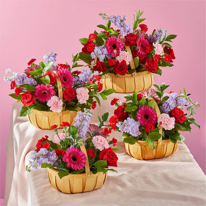 Pink Picnic Basket – LULU & J FLOWERS, Orange CA