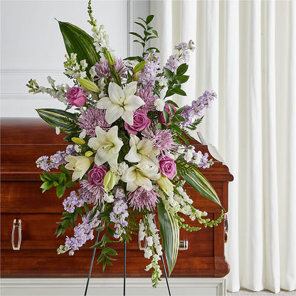 Grateful Hearts Standing Spray – LULU & J FLOWERS, Orange CA