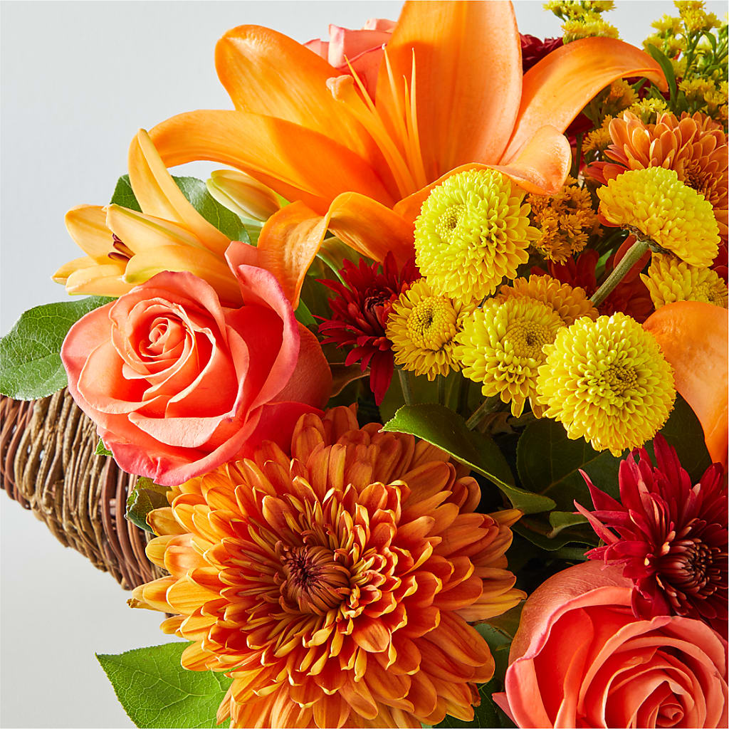 Bouquet of Blessings Cornucopia – LULU & J FLOWERS, Orange CA