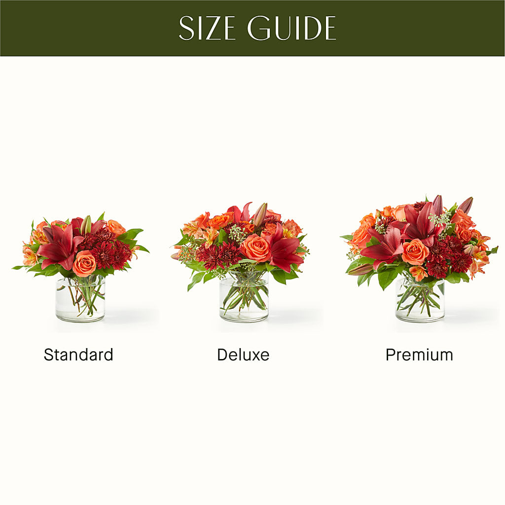 Crimson Leaves Bouquet – LULU & J FLOWERS, Orange CA