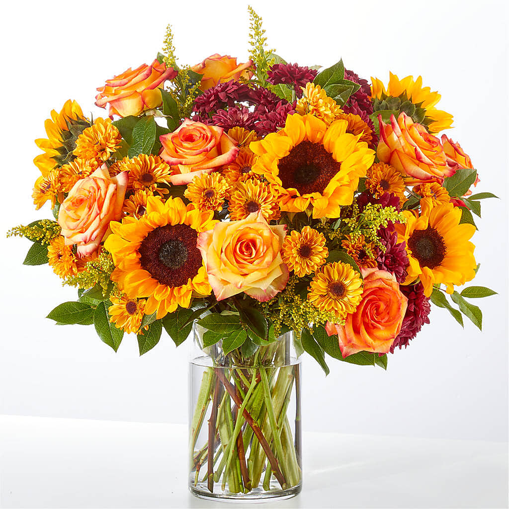 Flannel Scarf Bouquet – LULU & J FLOWERS, Orange CA