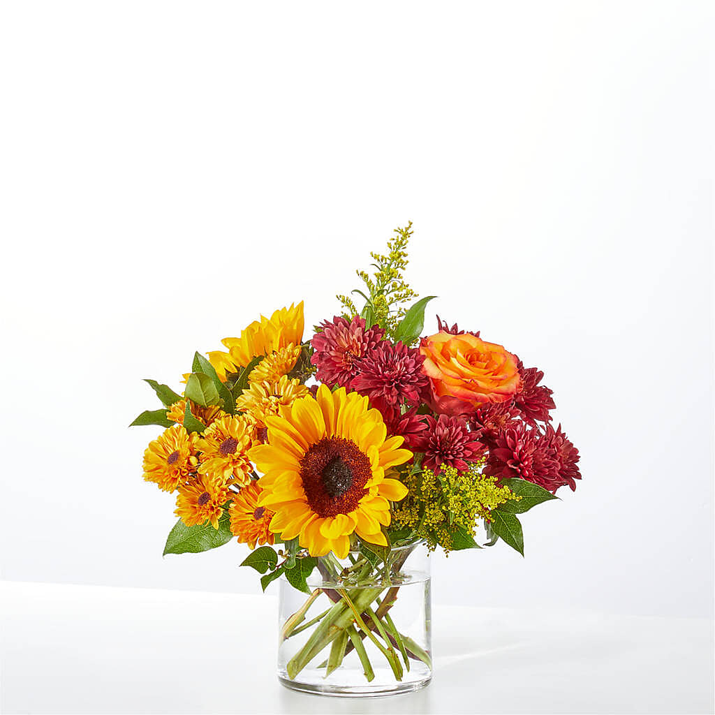Flannel Scarf Bouquet – LULU & J FLOWERS, Orange CA