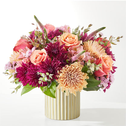 Berry Cobbler Bouquet with Ivory Vase – LULU & J FLOWERS, Orange CA
