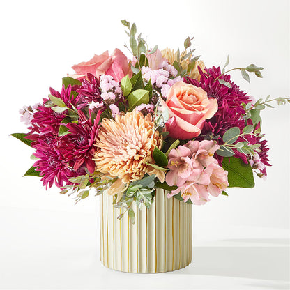 Berry Cobbler Bouquet with Ivory Vase – LULU & J FLOWERS, Orange CA