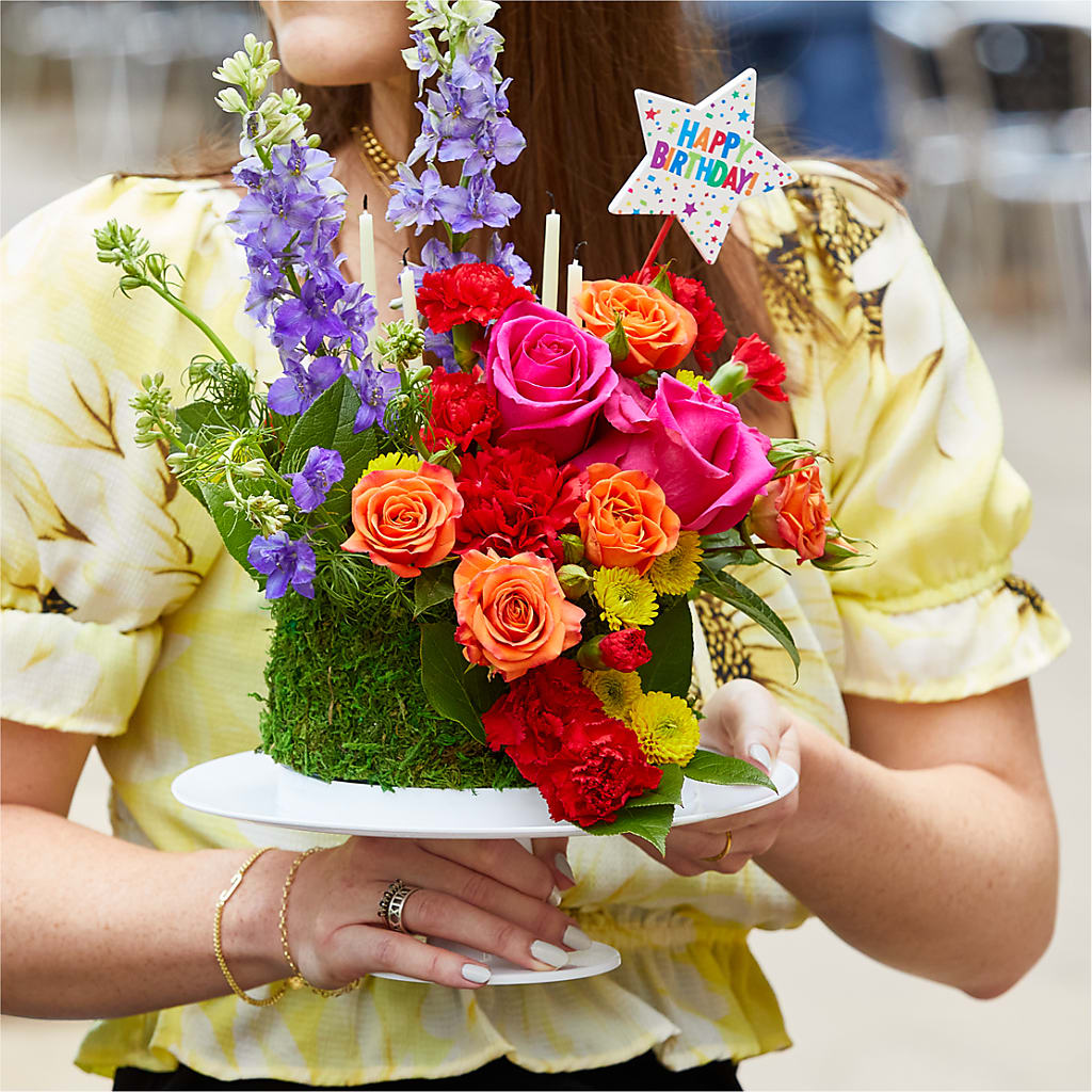 Best Year Yet Floral Cake – LULU & J FLOWERS, Orange CA