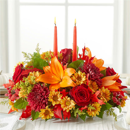 Autumn's Embrace Centerpiece – LULU & J FLOWERS, Orange CA