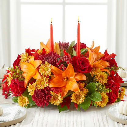 Autumn's Embrace Centerpiece – LULU & J FLOWERS, Orange CA