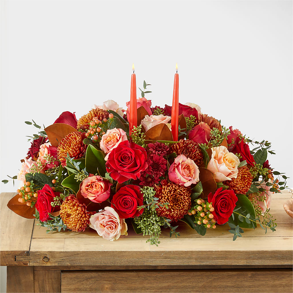 Gather Near Centerpiece – LULU & J FLOWERS, Orange CA