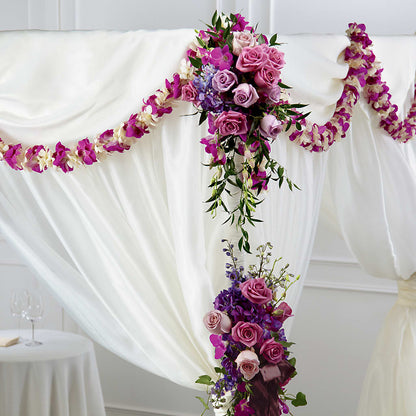 Color & Light Chuppah Decor – LULU & J FLOWERS, Orange CA
