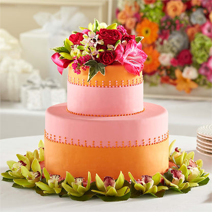 Sweet Citrus Cake Decor – LULU & J FLOWERS, Orange CA