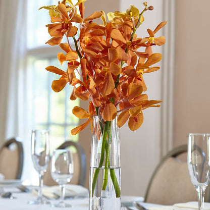 Orange Mokara Bud Vase – LULU & J FLOWERS, Orange CA