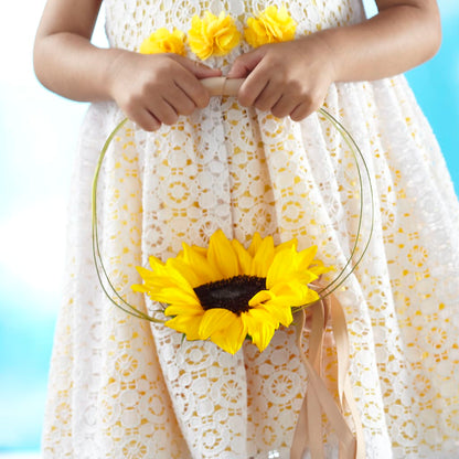 Sweet Sunshine Flower Girl Bouquet – LULU & J FLOWERS, Orange CA