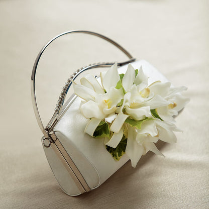 White Purse Decor – LULU & J FLOWERS, Orange CA